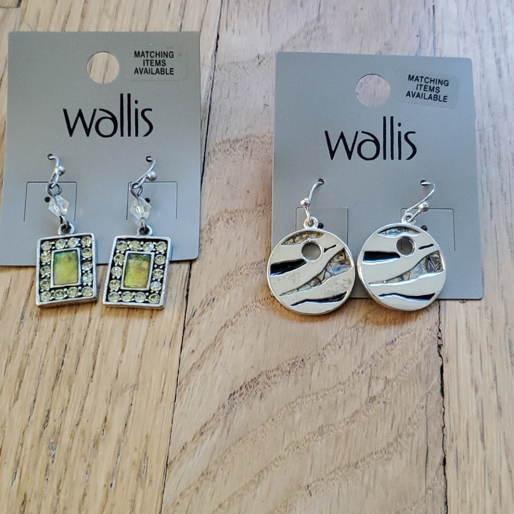 Wallis silver fashion earrings  NWT